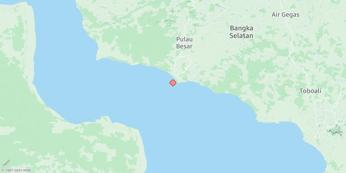 Map of Pulau Besar