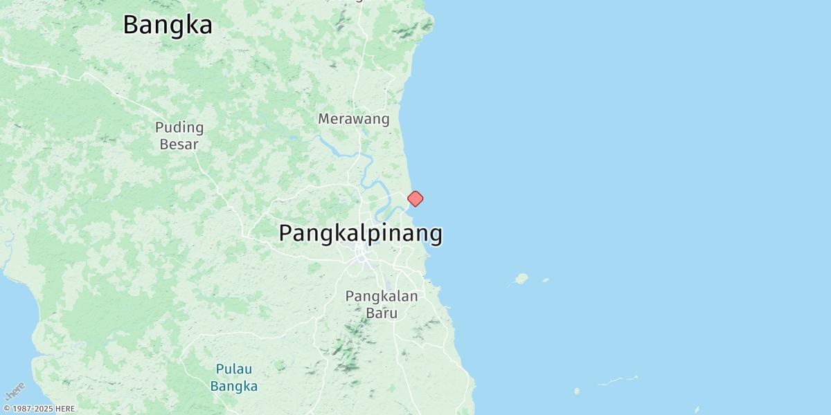 Map of Pelabuhan Pangkalbalam