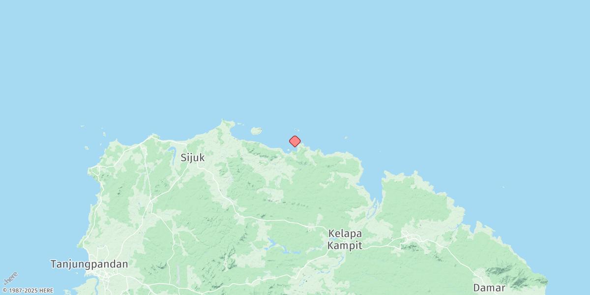 Map of Tanjung Batubedil