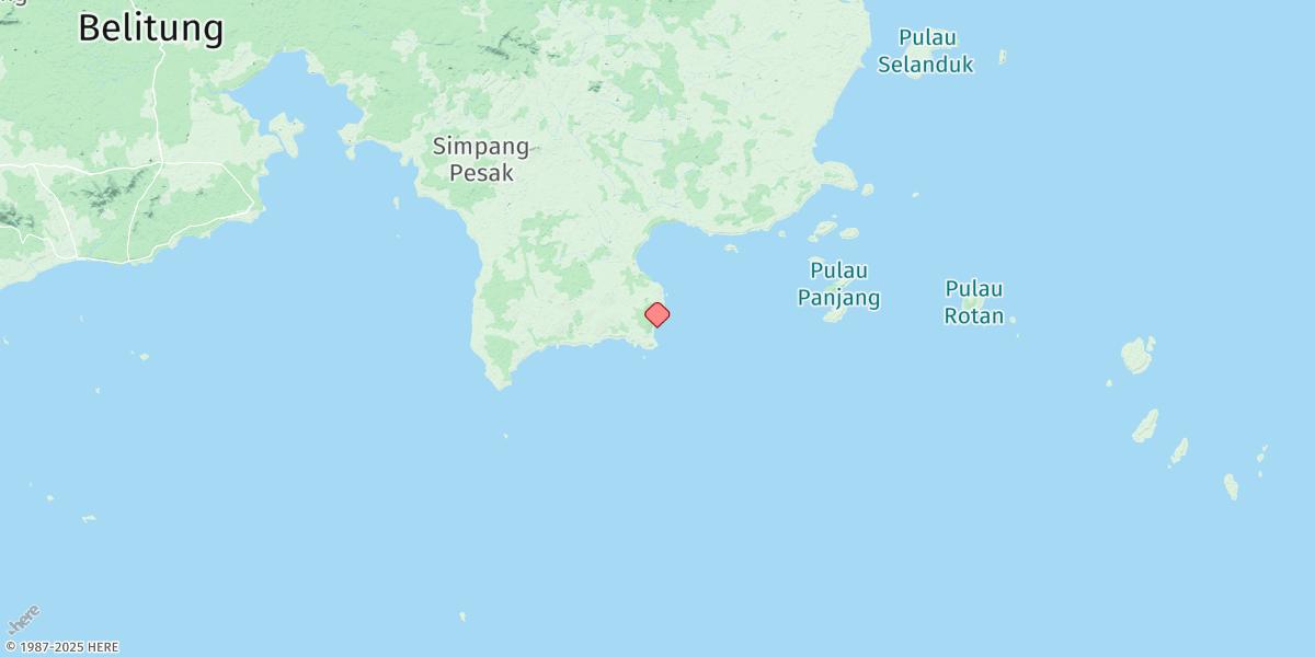 Map of Tanjung Batuhitam