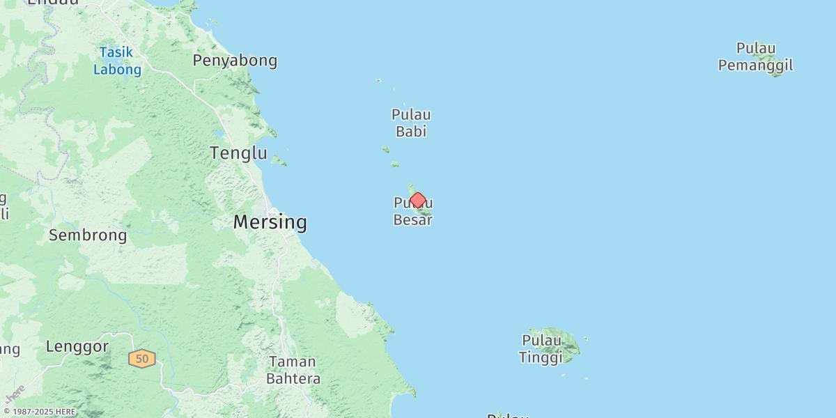 Map of Pulau Babi Besar