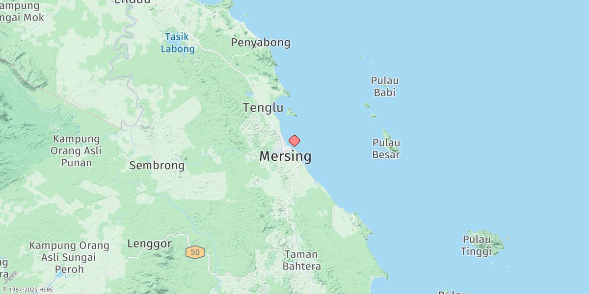 Map of Mersing