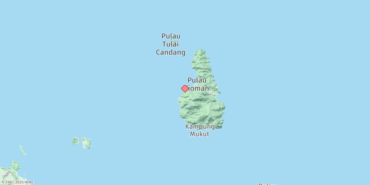 Map of Teluk Tekek