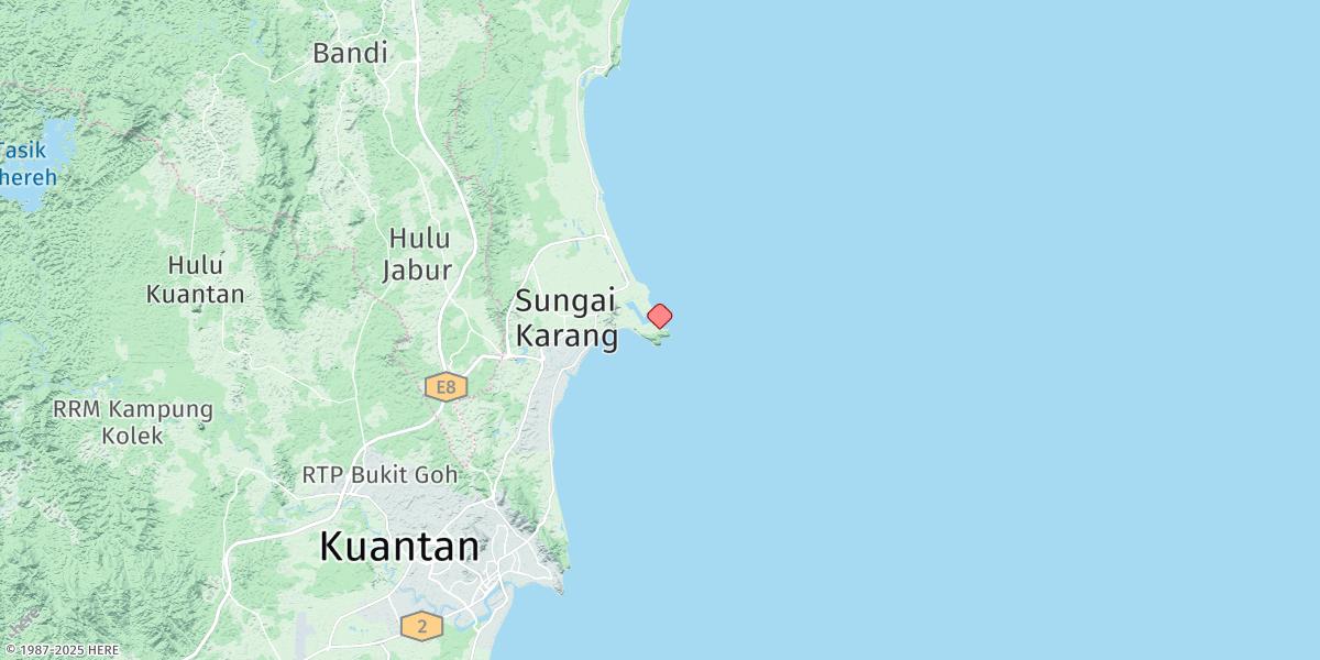 Map of Pelabuhan Kuantan