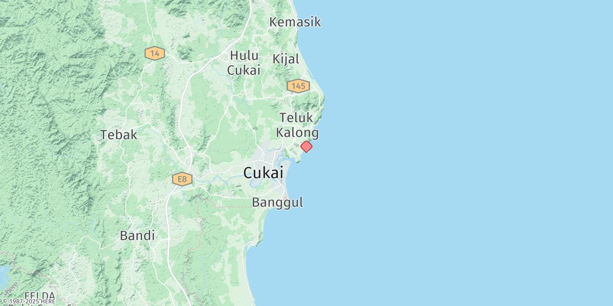 Map of Tanjung Berhala
