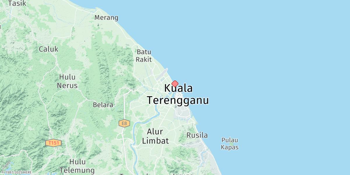 Map of Kuala Terengganu