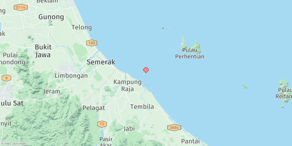 Map of Sungai Besut