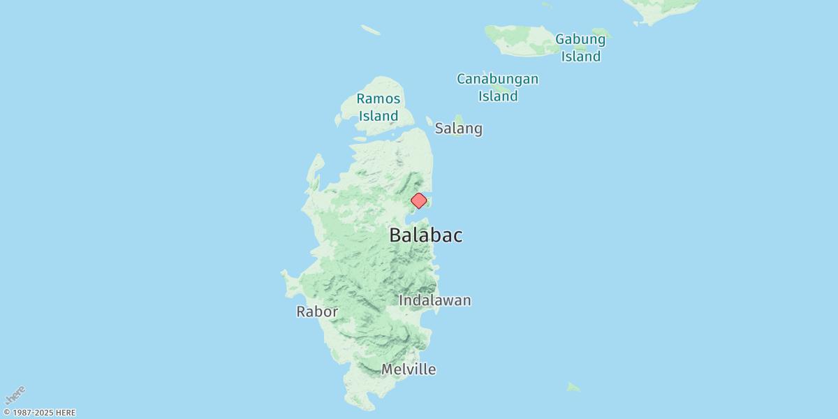Map of Balabac