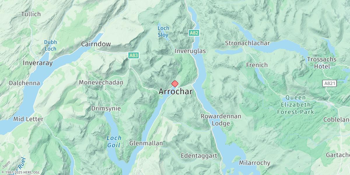 Map of Arrochar