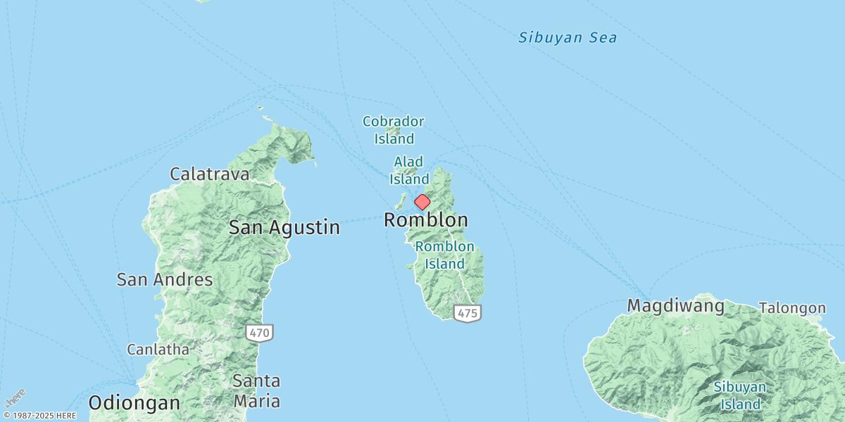 Map of Romblon Island