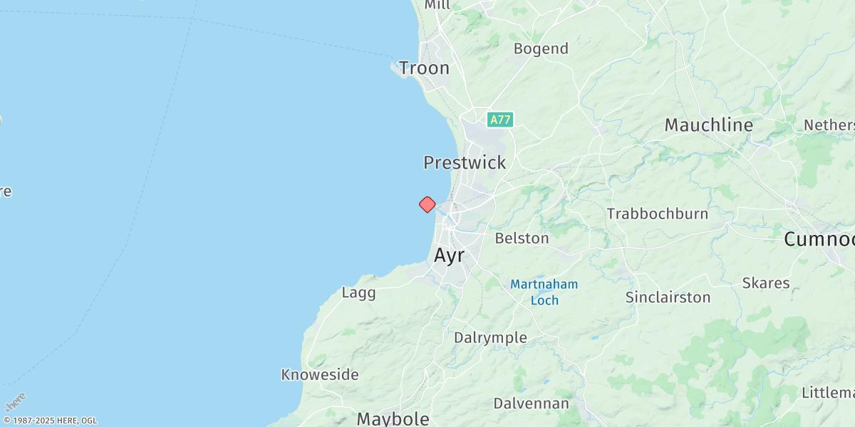Map of Ayr