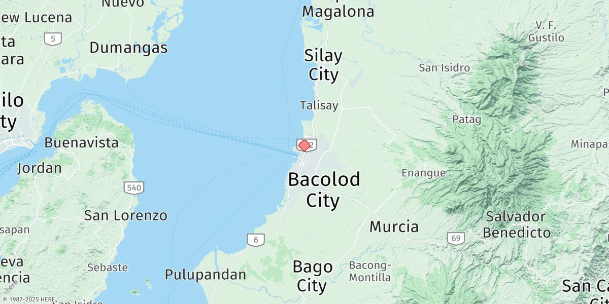 Map of Bacolod