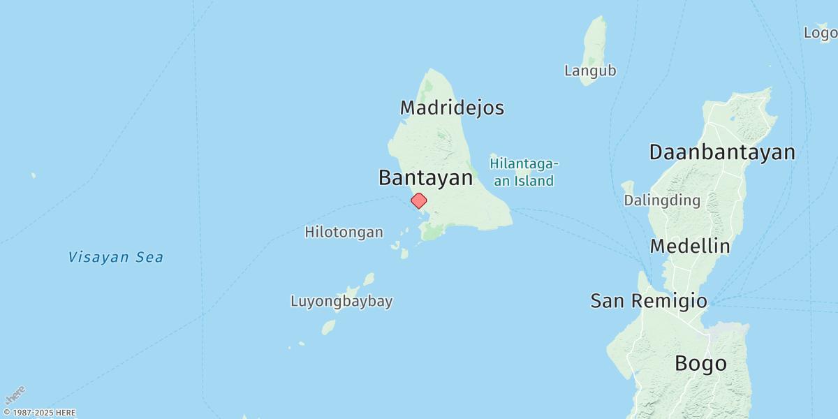 Map of Bantayan Island