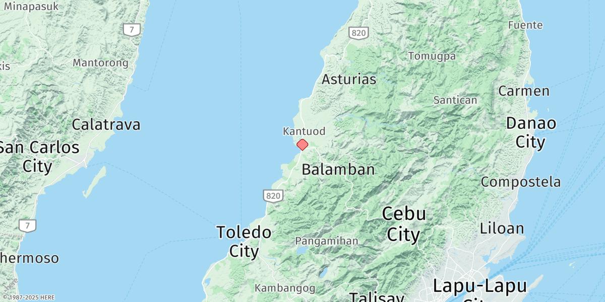 Map of Balamban Bay