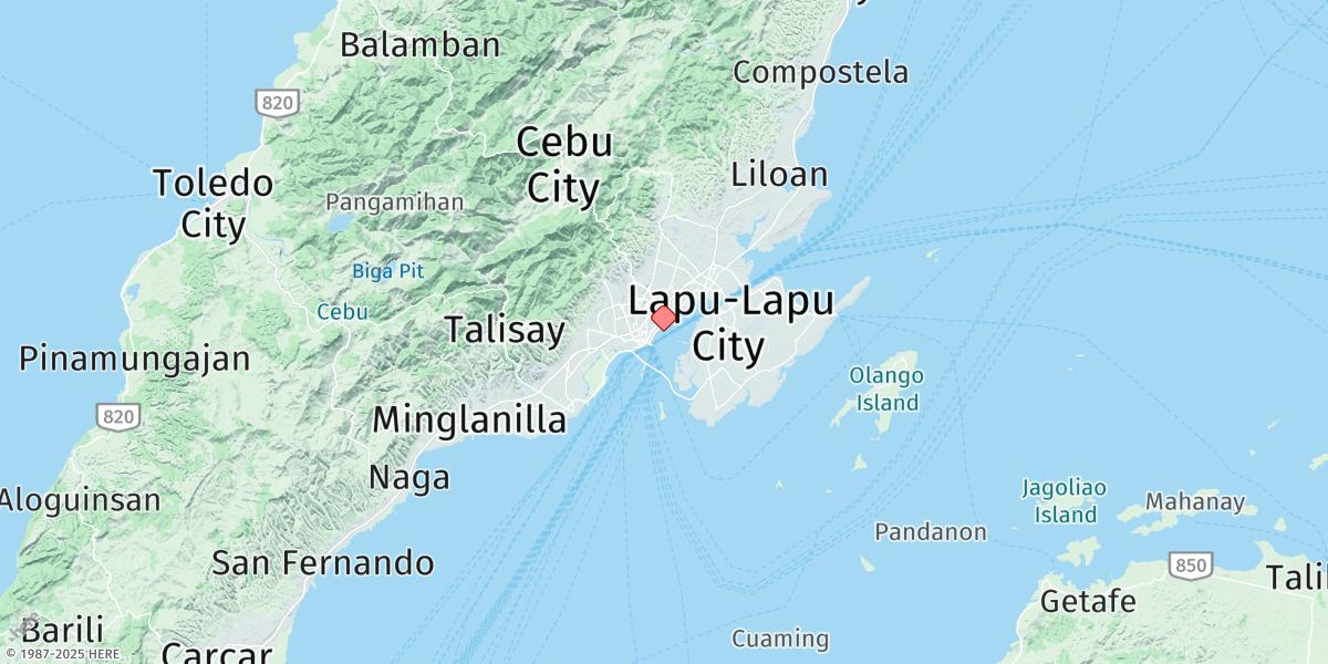 Map of Cebu