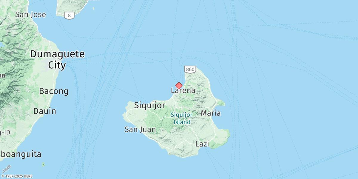 Map of Port Canoan (Larena)