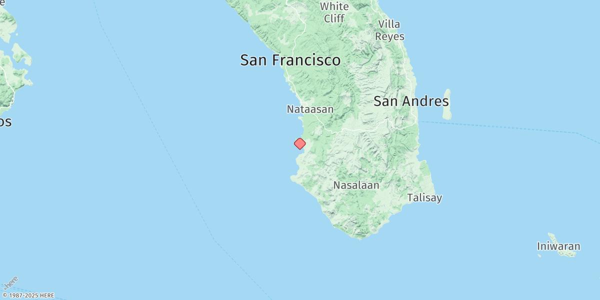 Map of Aguasa Bay