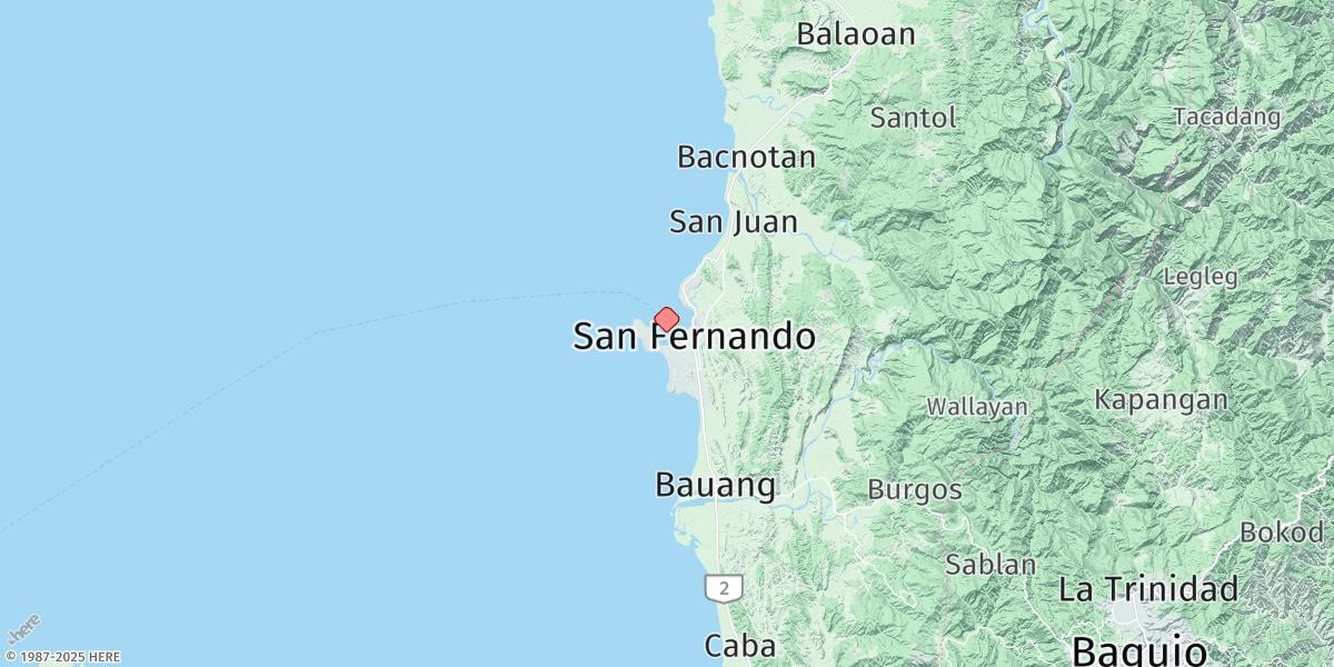 Map of San Fernando