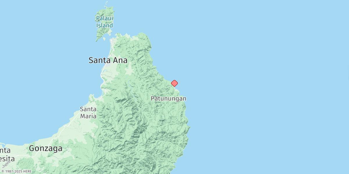 Map of Patunungan Bay