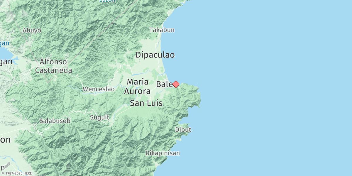 Map of Baler Bay