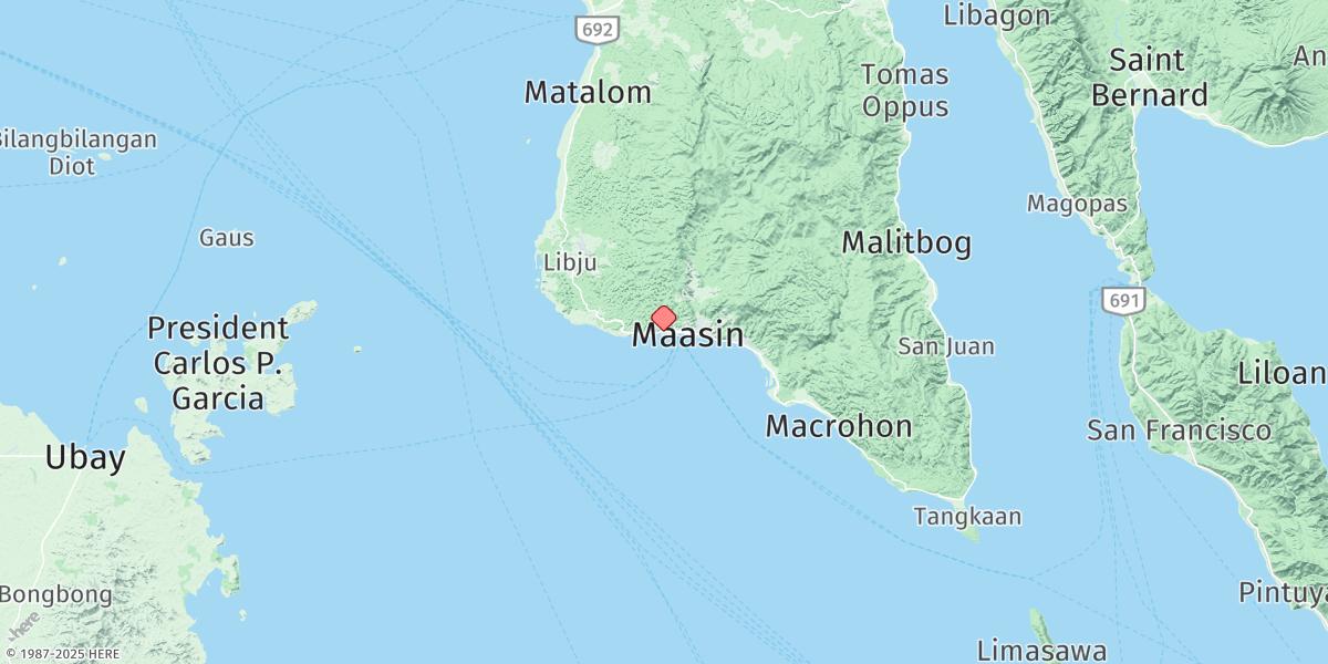 Map of Maasin