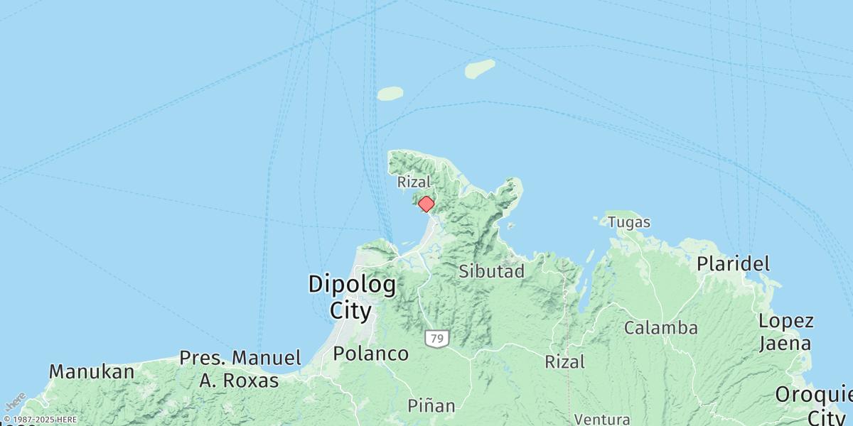 Map of Dapitan