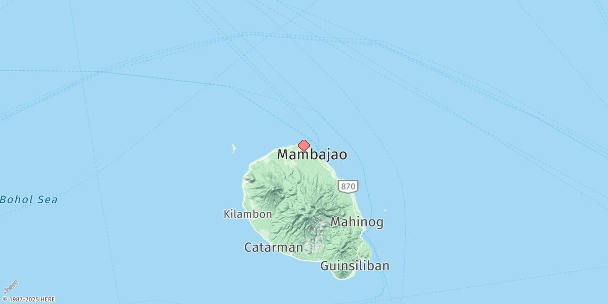 Map of Mambajao