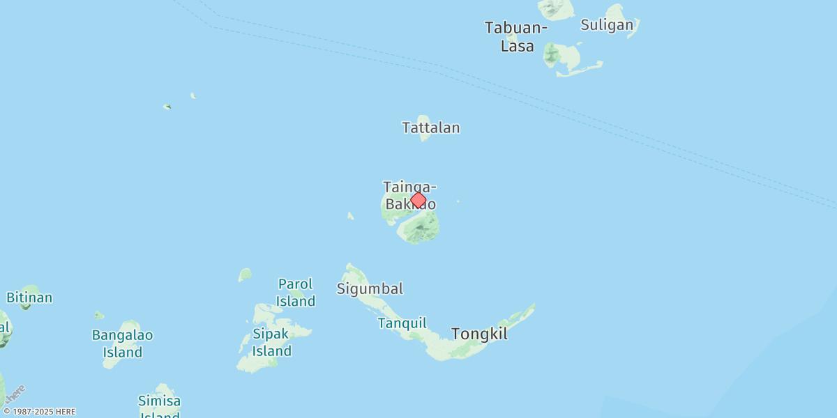 Map of Bulan Island