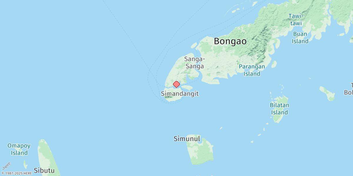Map of Port Bongao