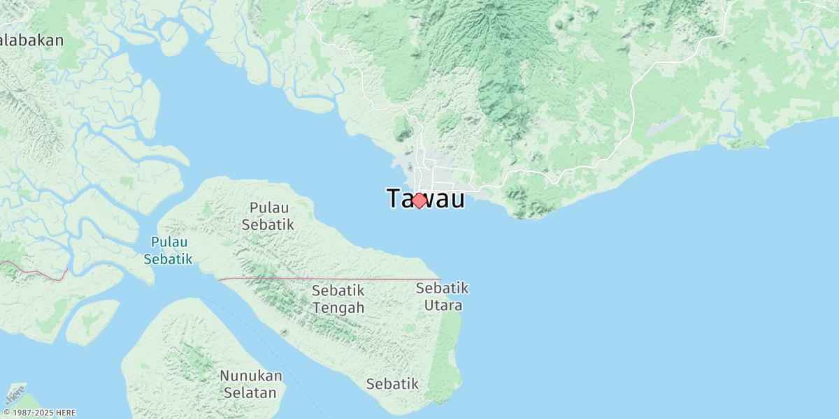 Map of Tawau