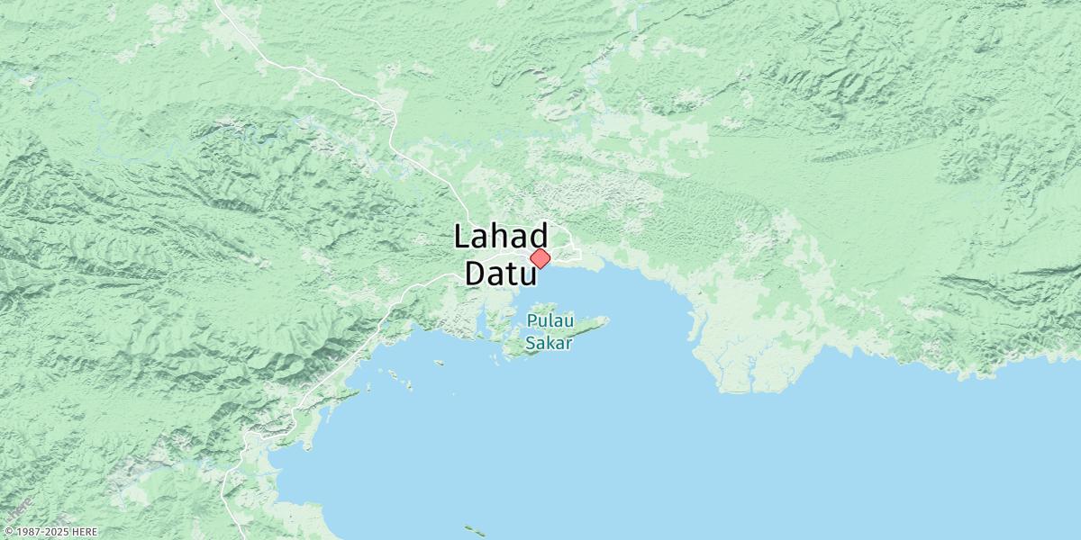 Map of Lahad Datu