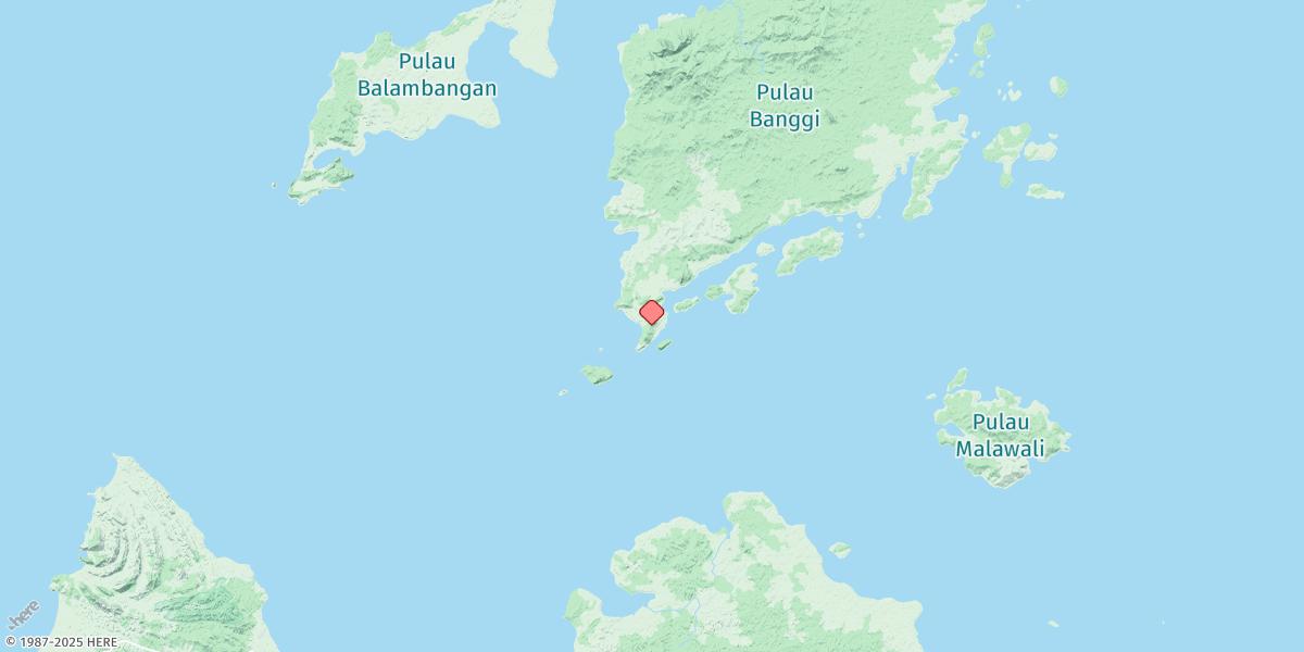 Map of Pulau Banggi