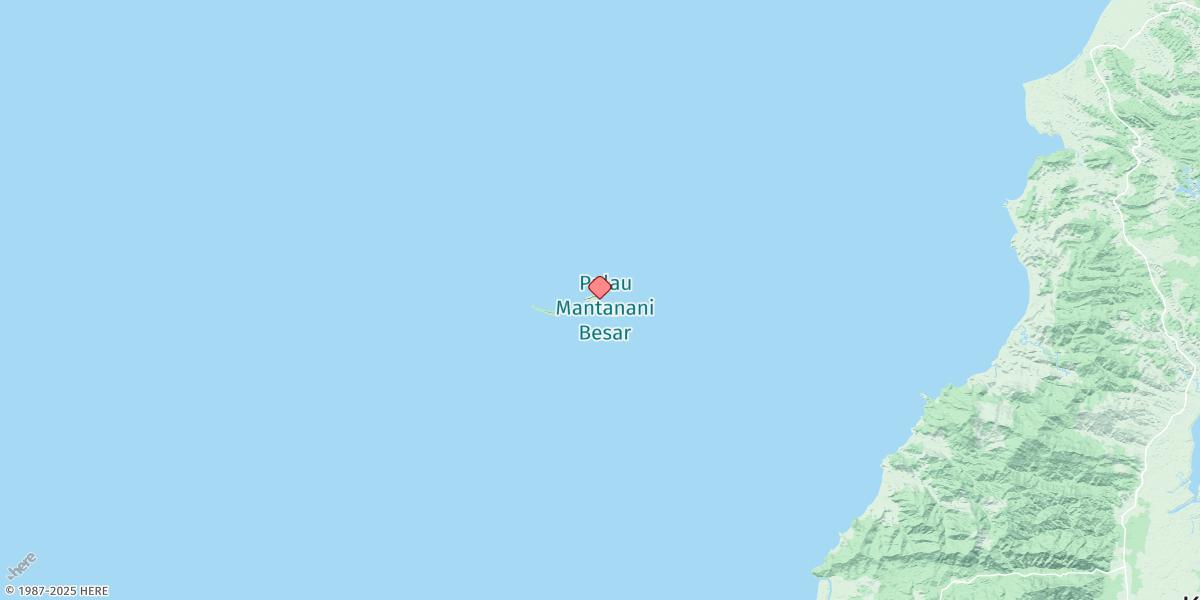 Map of Pulau Mantanani Besar