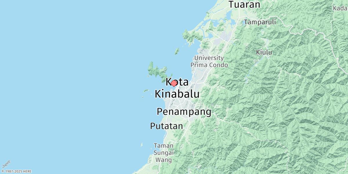Map of Kota Kinabalu