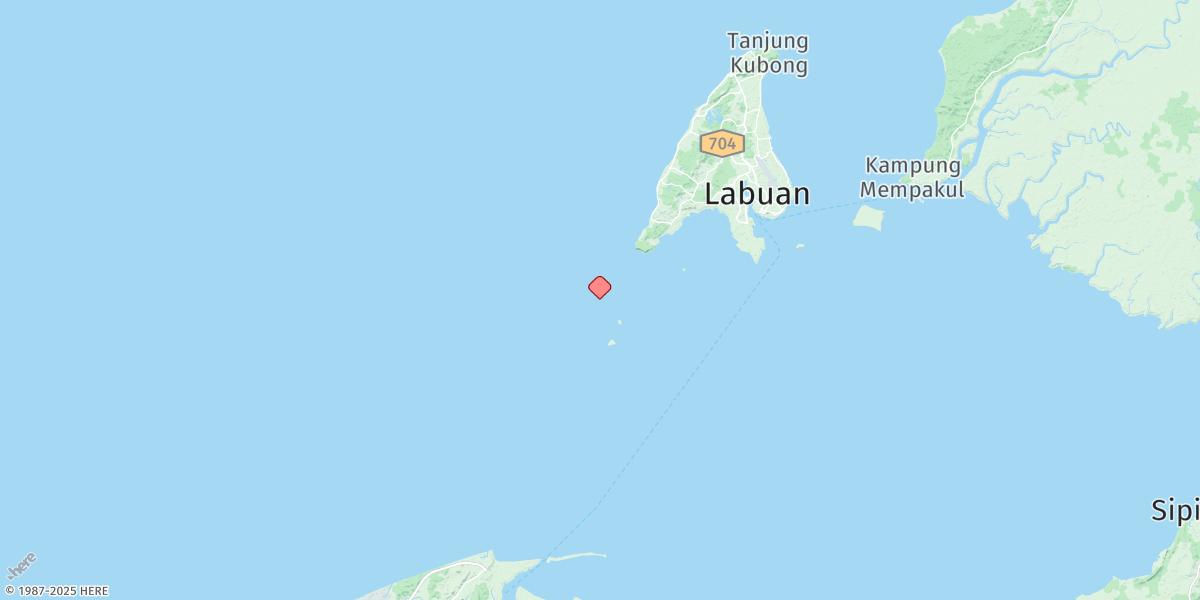 Map of Pulau Keraman
