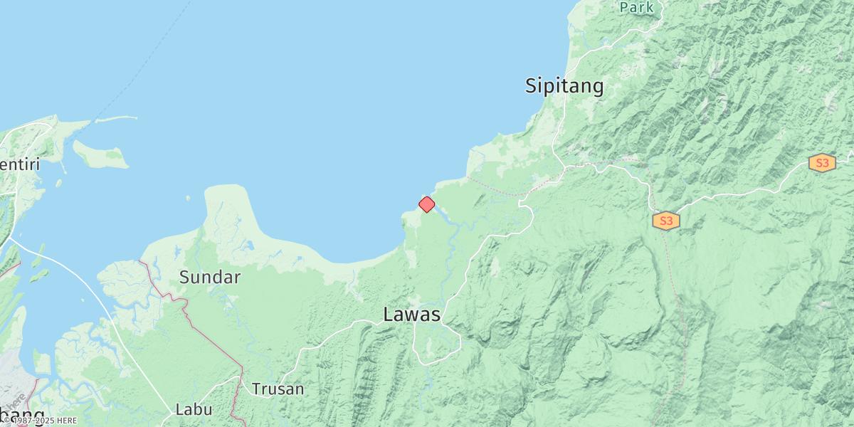 Map of Kuala Lawas