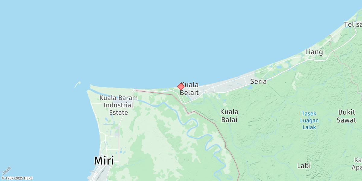 Map of Kuala Belait