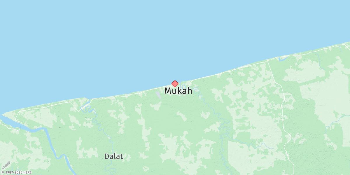 Map of Kuala Mukah