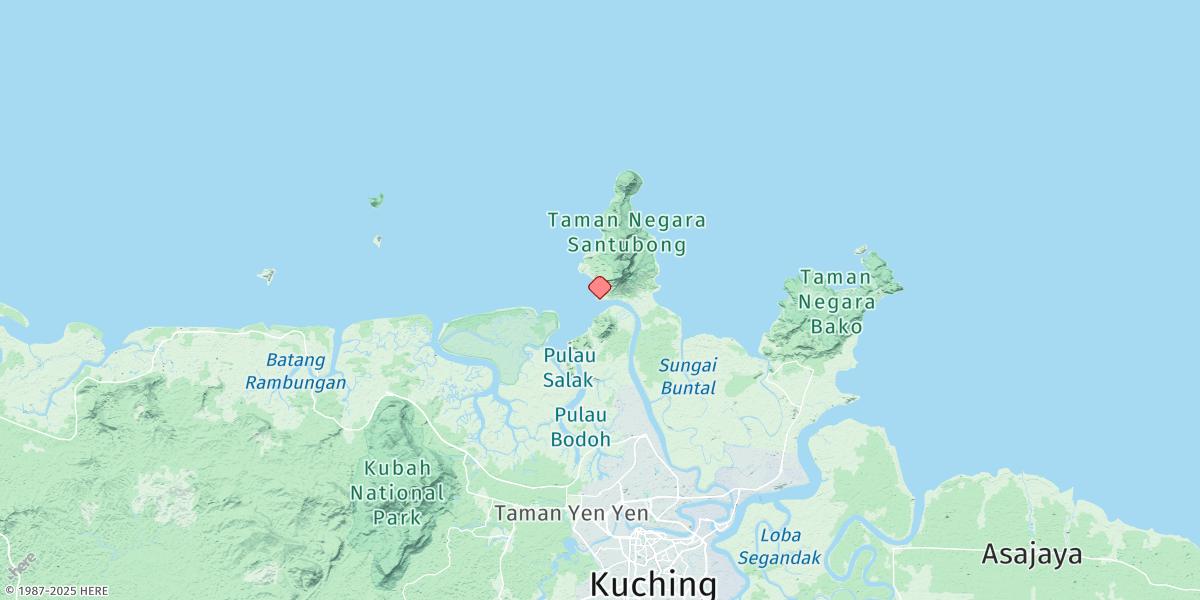 Map of Santubong