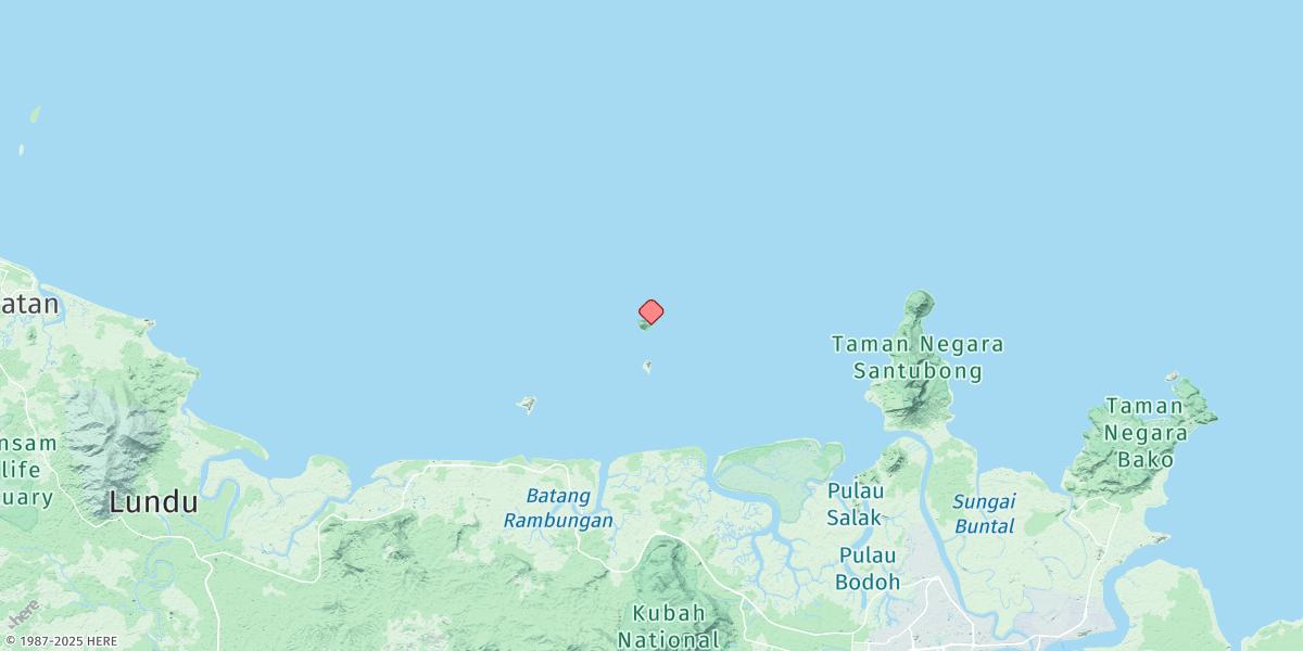 Map of Pulau Satang Besar