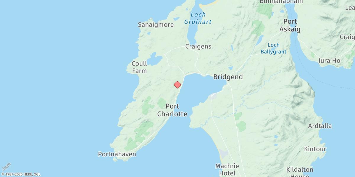 Map of Bruichladdich