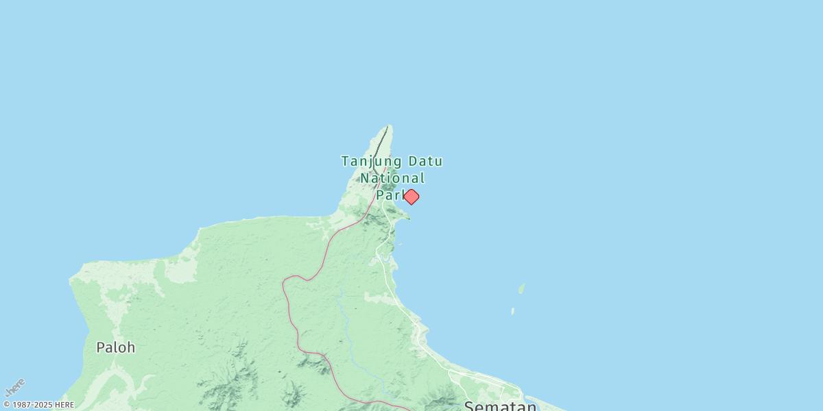 Map of Tanjung Serabang