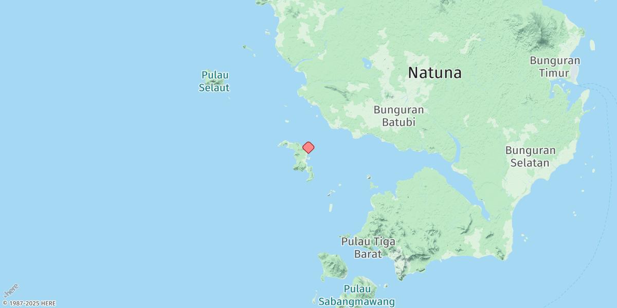 Map of Sedanau