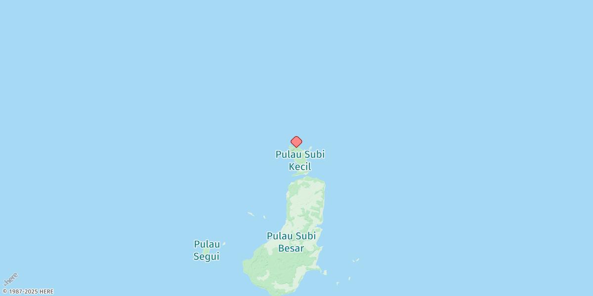 Map of Pulau Subi Kecil