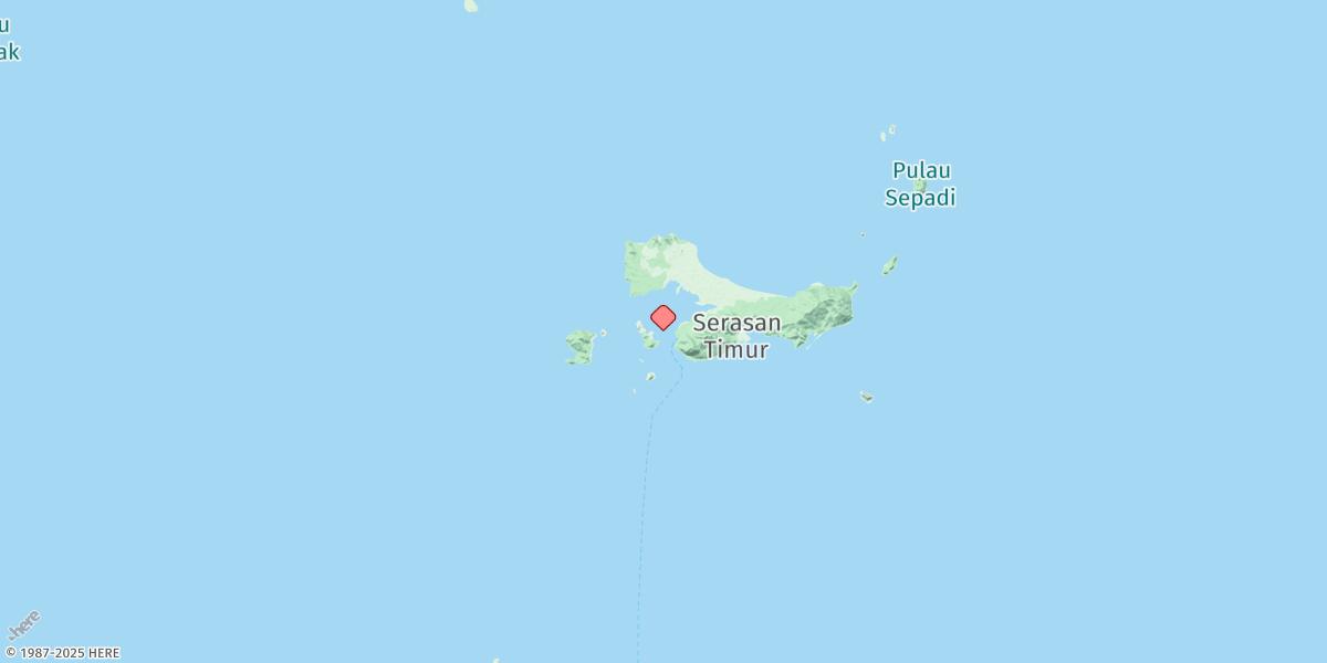 Map of Pelabuhan Serasan