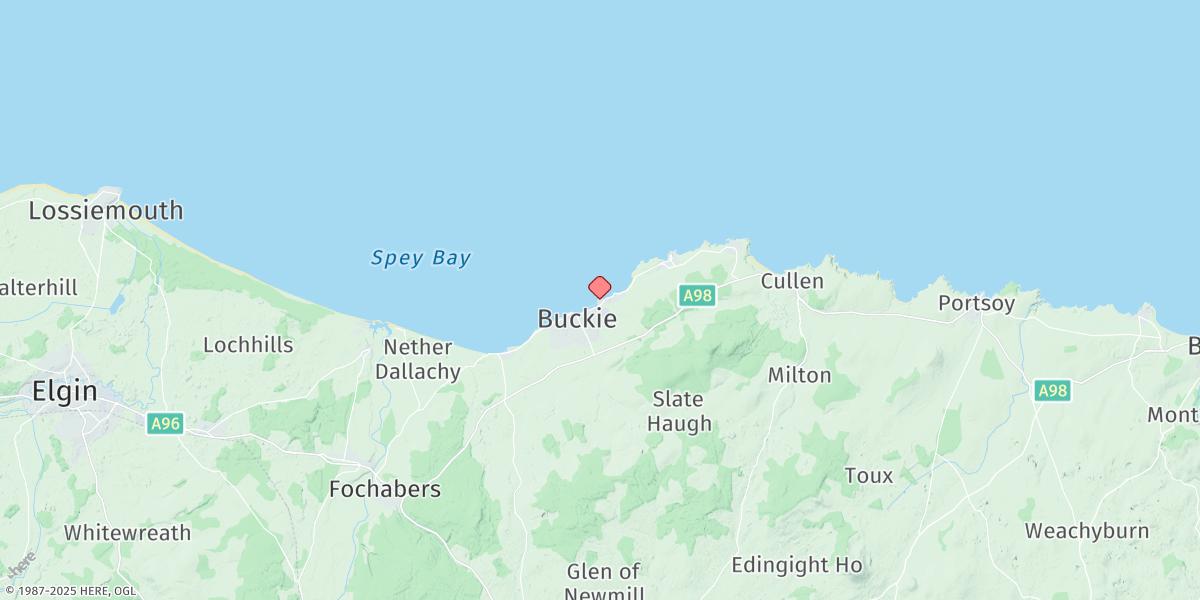 Map of Buckie