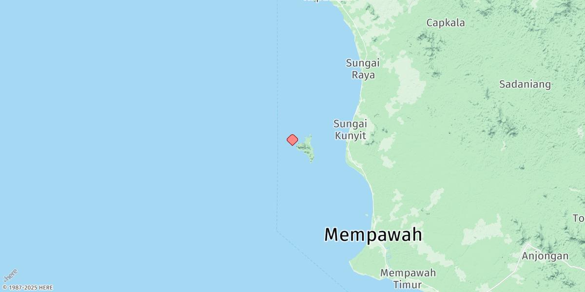 Map of Pulau Temaju