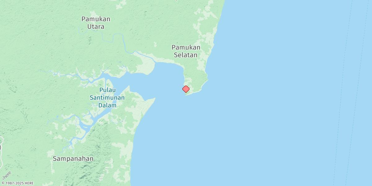 Map of Tanjung Pamukan