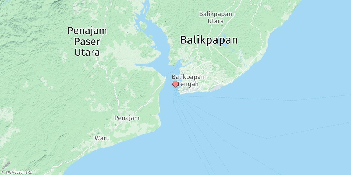 Map of Balikpapan