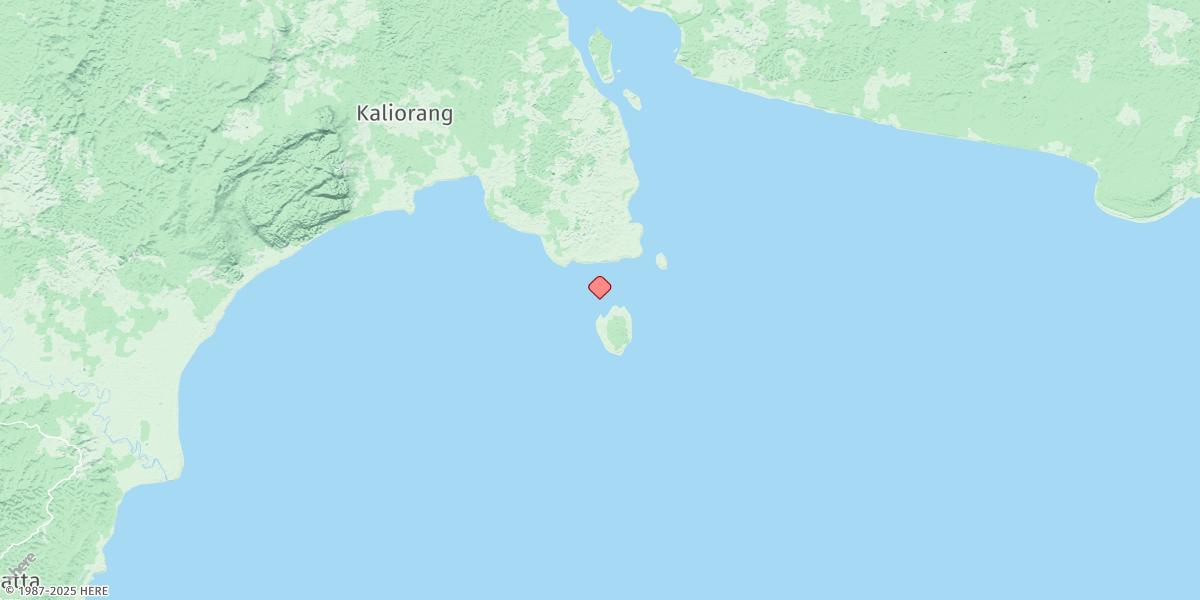 Map of Miang Besar